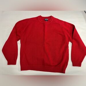 Lands End pullover woman’s red sweater vintage